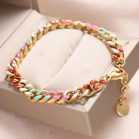 Personalized Stainless Steel Cuban Chain Bracelet