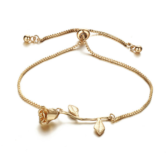 Rose Charm Bracelet