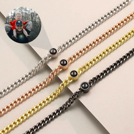 Personalized Custom Photo Projection Bracelet For Women Customized Picture