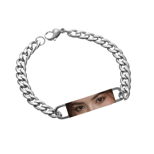 Personalized Laser Engraved Eye Bracelet Necklace