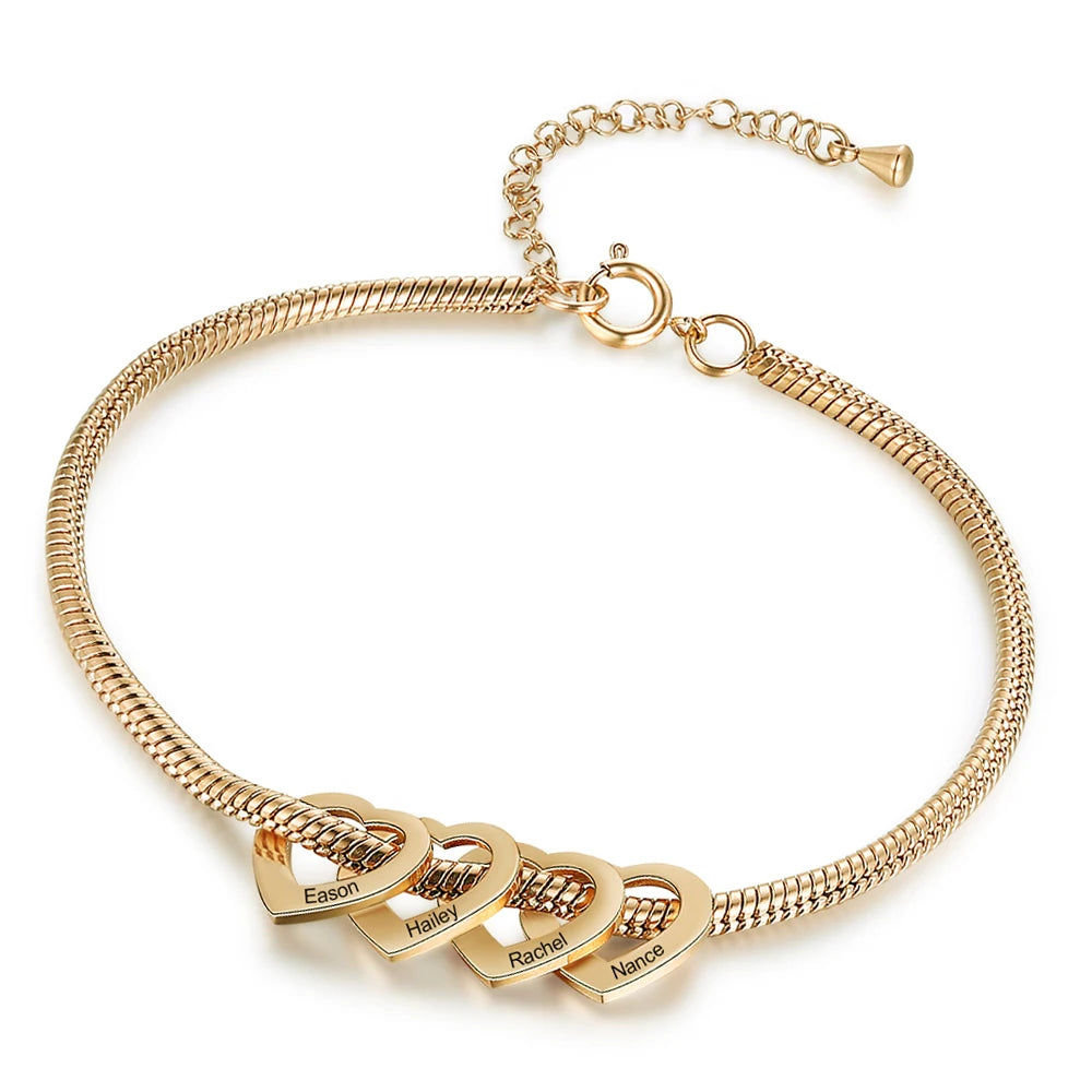 PolishedPlus Personalized Family Name Bracelet & Anklet