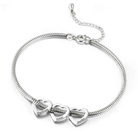 PolishedPlus Personalized Family Name Bracelet & Anklet