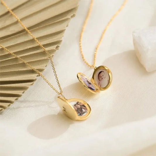 Personalized Custom Color Printed Photo Necklace Stain