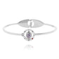 100 Languages "I Love You" Crystal Charm Bracelet white round