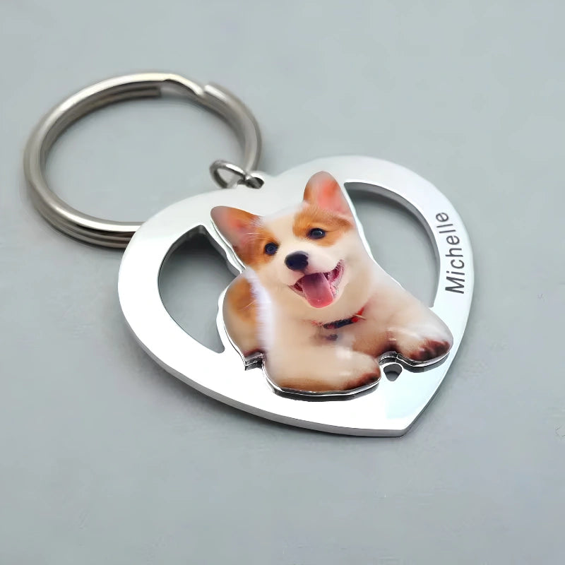 2-Piece Pet Memory Charm Set - Matching Pet Collar & Necklace