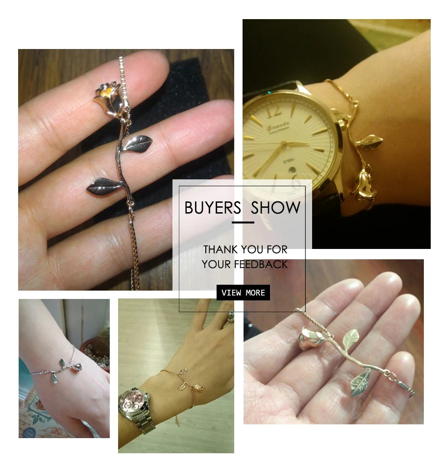 Rose Charm Bracelet