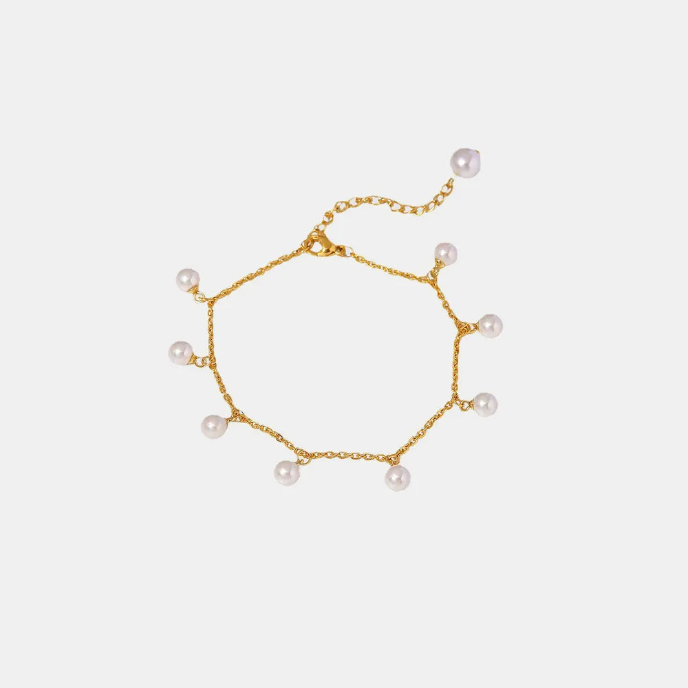 Elegance Glow 18K Pearl Drop Necklace