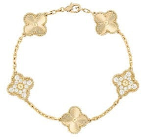 Four leaf clover bracelet women