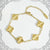 Four leaf clover bracelet women