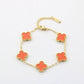 Four leaf clover bracelet women