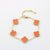Four leaf clover bracelet women
