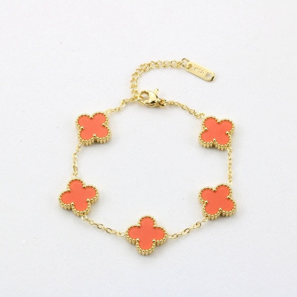 Four leaf clover bracelet women