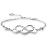 Infinity Love Silver Bracelet
