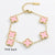 Four leaf clover bracelet women