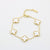 Four leaf clover bracelet women