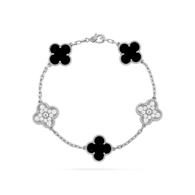 Four leaf clover bracelet women