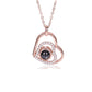 100 Languages "I Love You" Photo Projection Necklace