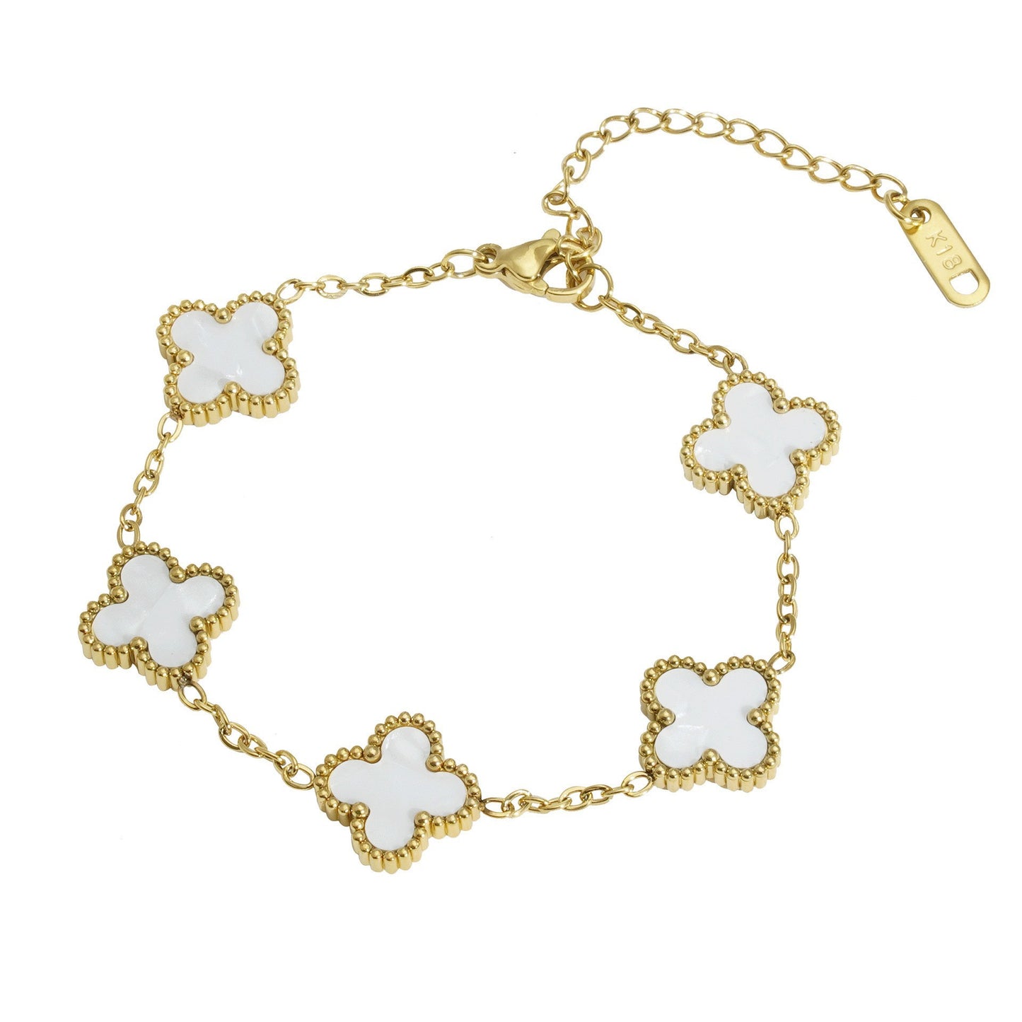 Four leaf clover bracelet women
