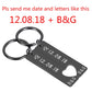 Couple Date Keychain Set