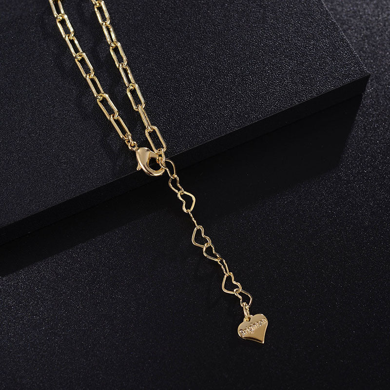 Minimal Heart Buckle Chain