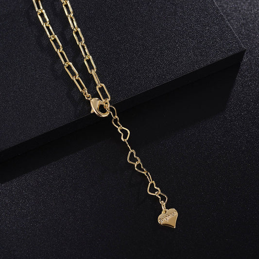Minimal Heart Buckle Chain