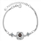 Customized S925 Silver Six-Pointed Star Projection Bracelet.