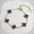 Four leaf clover bracelet women
