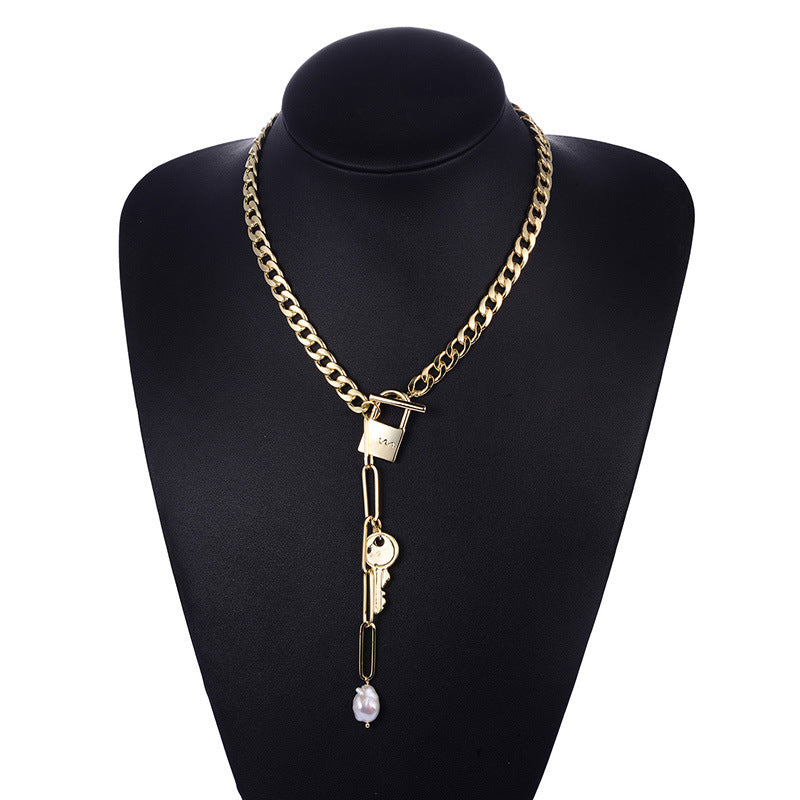 LoveLock Pearl Necklace