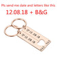 Couple Date Keychain Set