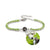 Custom Photo Projection Bracelet with Colored Diamonds