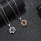 925 Silver Necklace Snowflake Shape Projection Necklaces