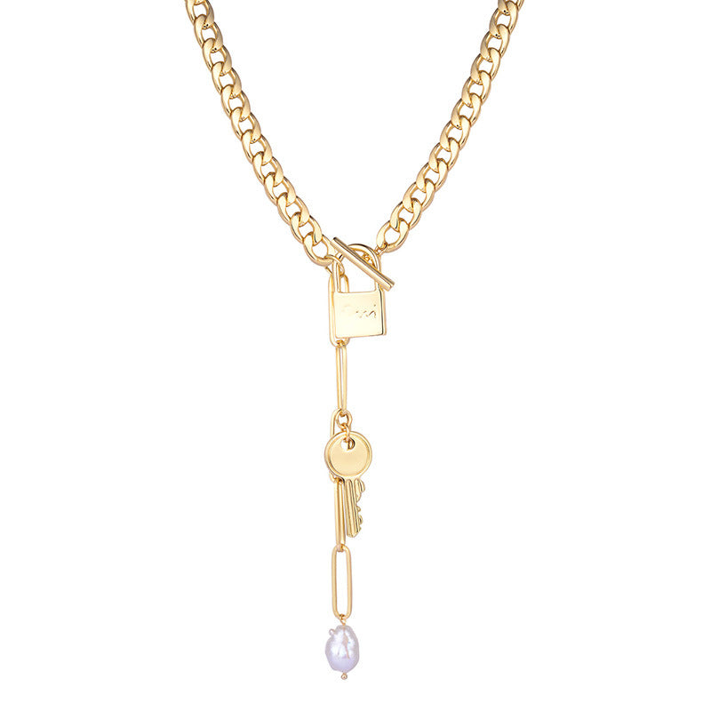 LoveLock Pearl Necklace