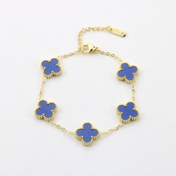 Four leaf clover bracelet women
