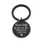 Driving safety stainless steel keychain Couple