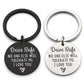 Driving safety stainless steel keychain Couple