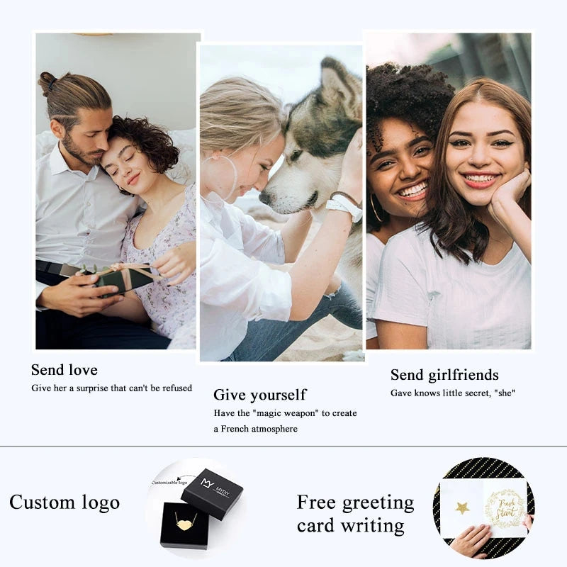 Personalized Custom Color Printed Photo Necklace Stain