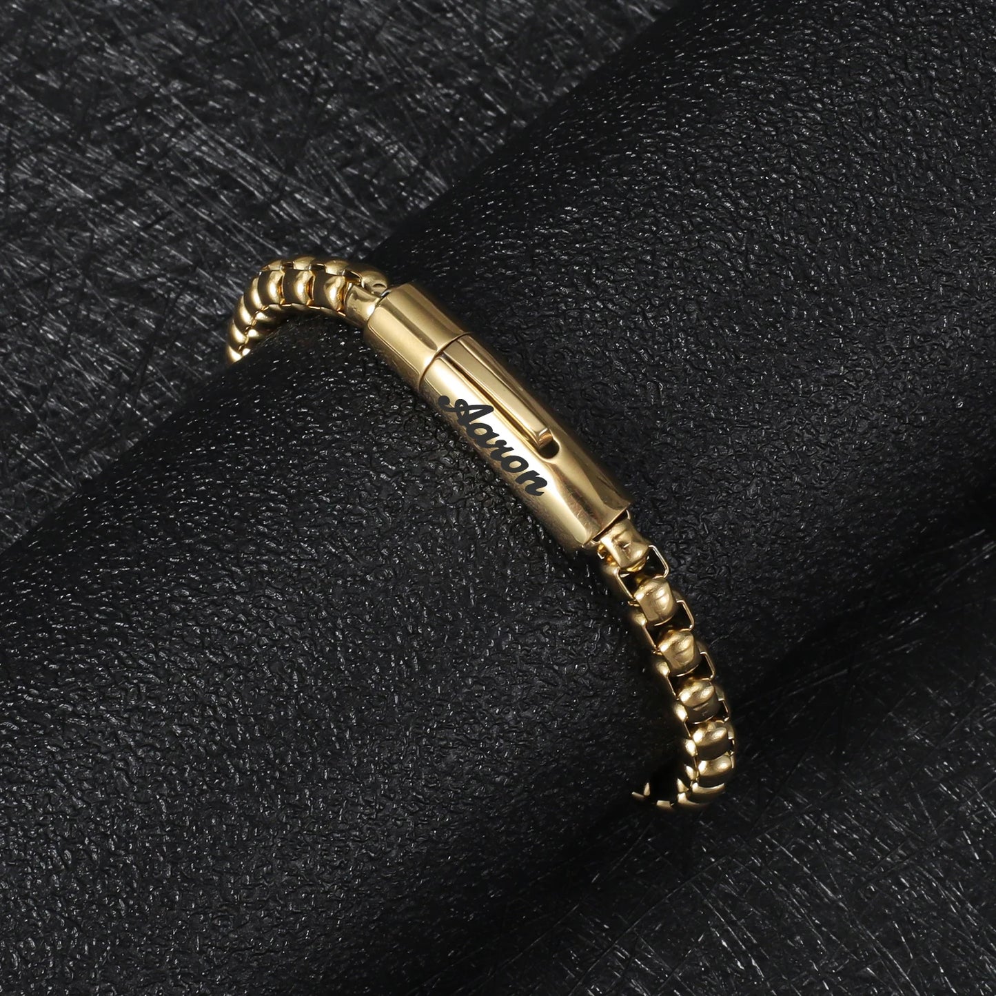 Custom Men's Name Bracelet Stainless Steel Men's Jewelry