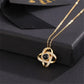 925 Silver Four-Leaf Clover Projection Necklace