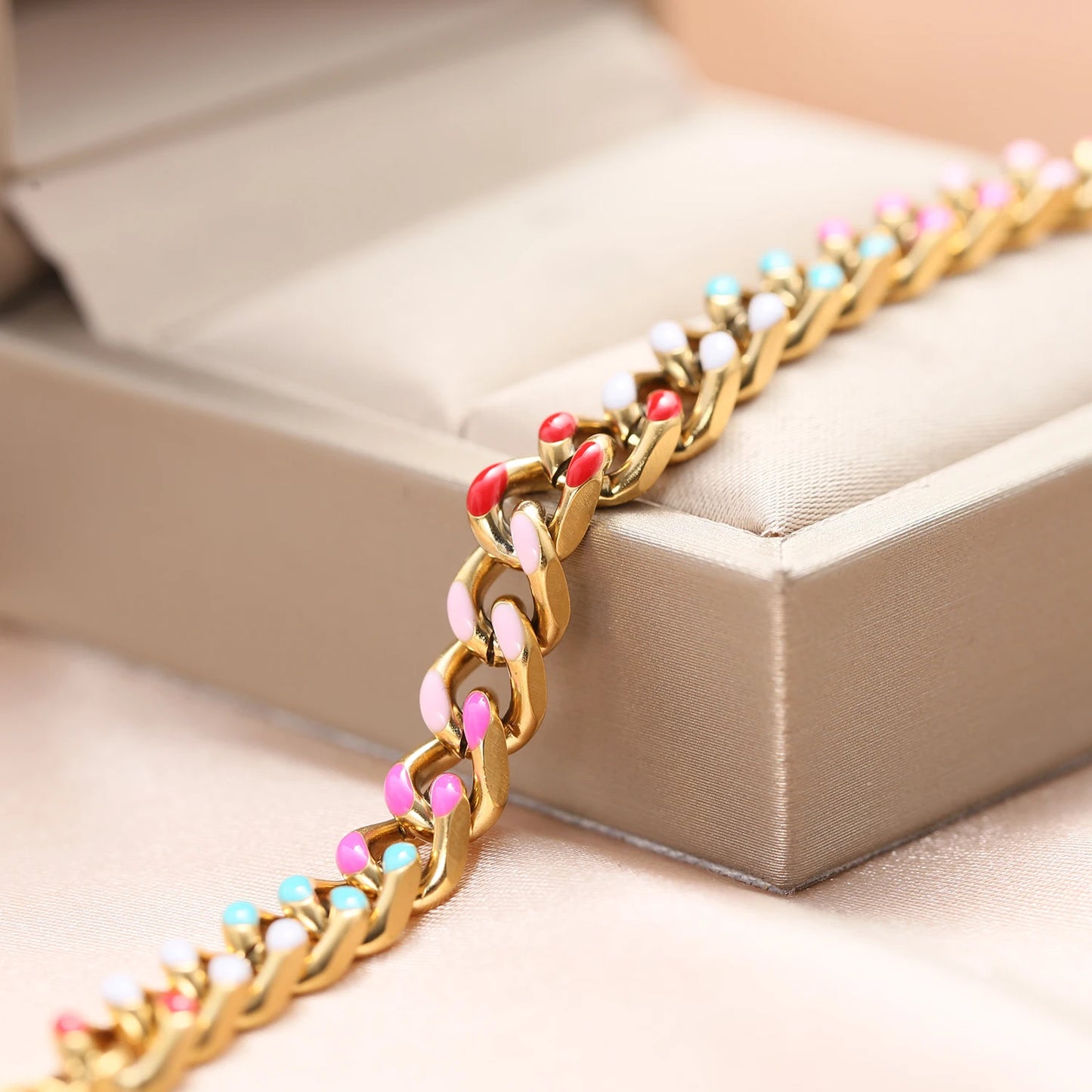 Personalized Stainless Steel Cuban Chain Bracelet