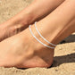 Dainty Layered Glitter Anklet