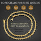 Stainless Steel Chain Necklace with Versatile Ring Accessory