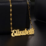 DIY Name Customization Necklace Women