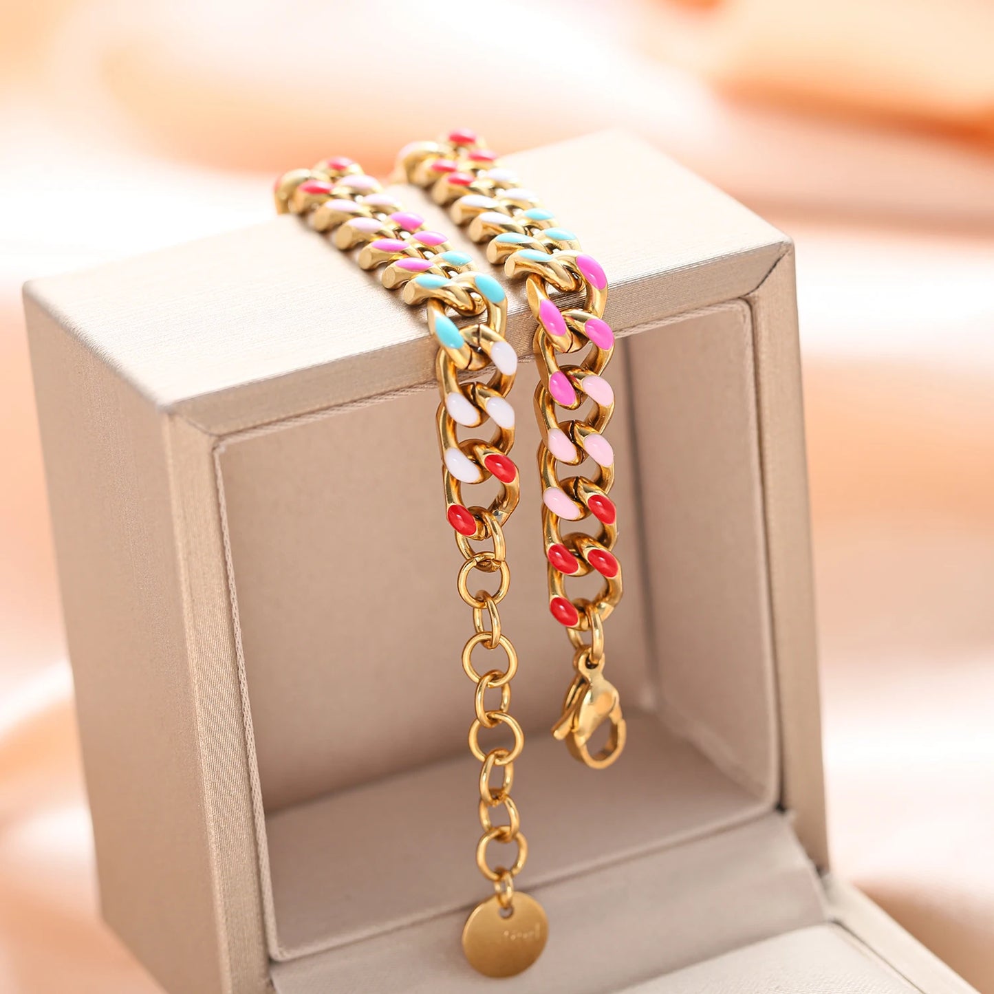 Personalized Stainless Steel Cuban Chain Bracelet