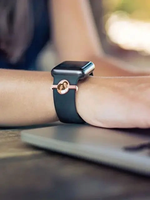 Custom Photo & Name Watch Band Charms