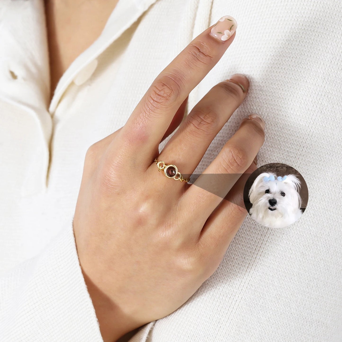 Custom Photo Projection Ring
