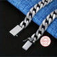Unisex Sterling Silver Vintage Cuban Link Chain Bracelet