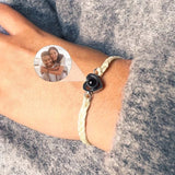 Custom Heart Projection Photo Bracelet Personalized Memorial Gift for Women