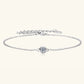 Inlaid Moissanite 925 Sterling Silver Bracelet