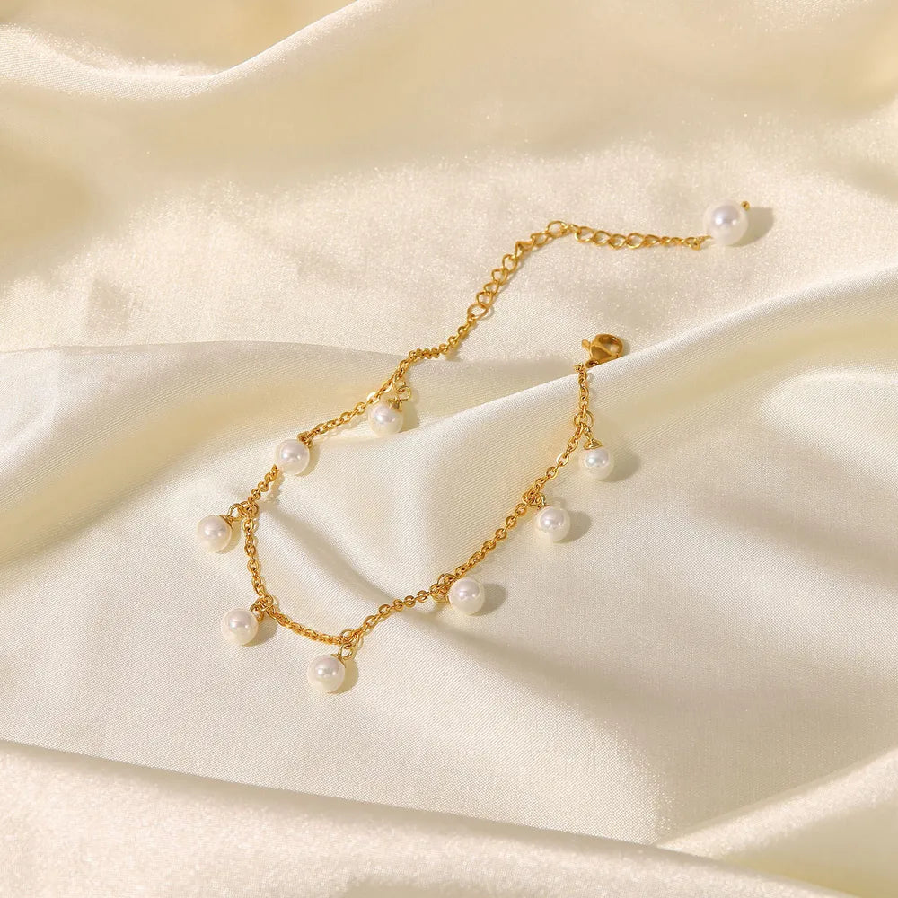 Elegance Glow 18K Pearl Drop Necklace