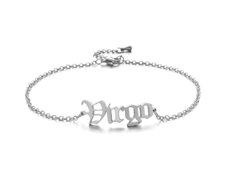 Stainless steel twelve constellation anklet